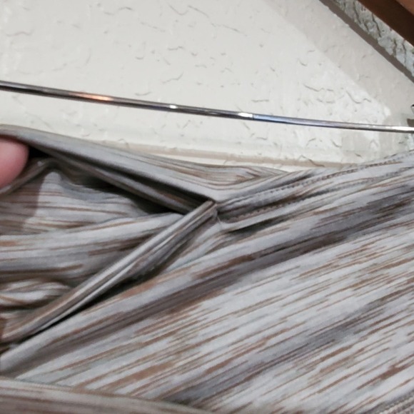 ODODOS Leggings Womens Size XL Heathered Brown Beige Cropped Workout Gym - Picture 6 of 10